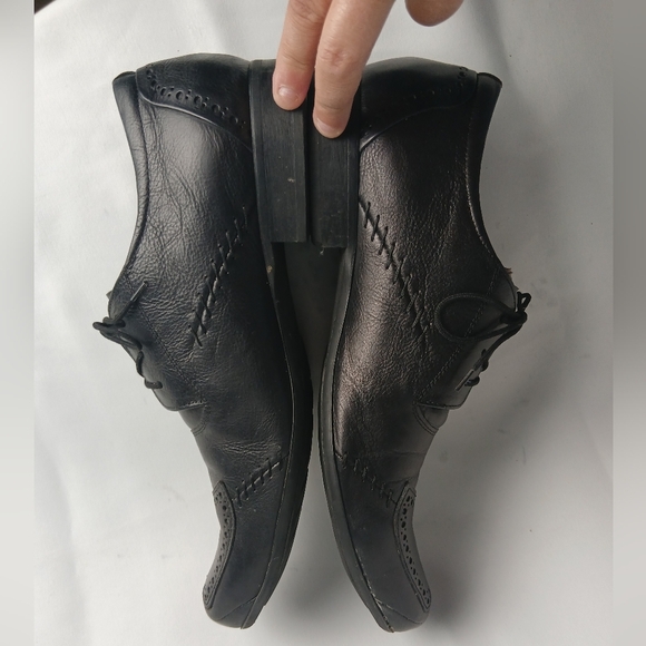 IL DIVO Men Black Leather Formal Shoes Size 11 Made In Italy - Picture 6 of 9